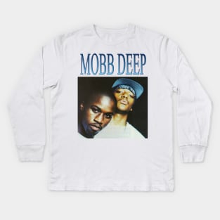 MOBB DEEP 90s HIP HOP VINTAGE RETRO DESIGN Kids Long Sleeve T-Shirt